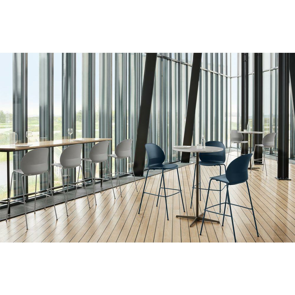 [product_category]-Fritz Hansen N02 Recycle High Bar Stool, Black/Black-Fritz Hansen-N02-50-Black-Black-FRI-5