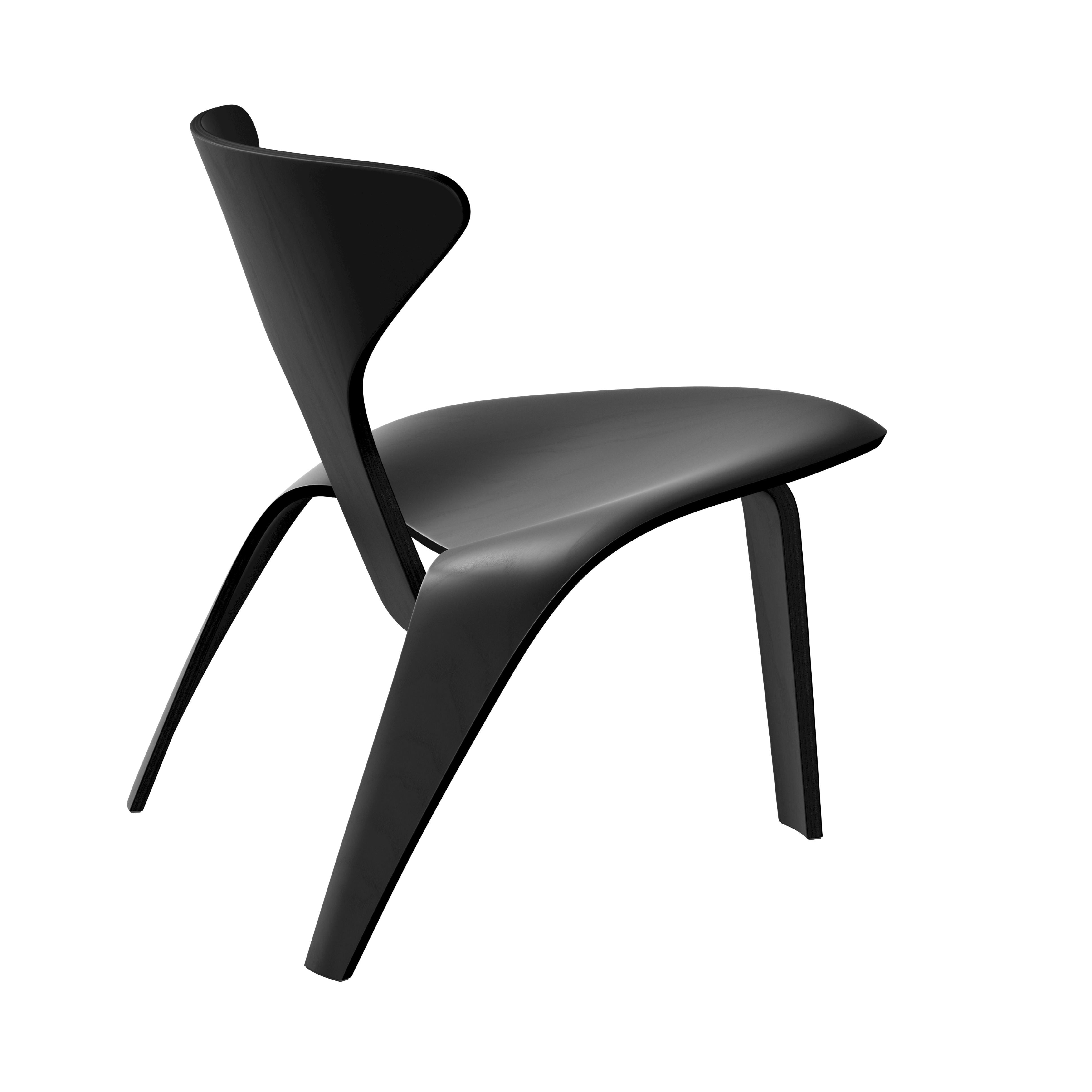 [product_category]-Fritz Hansen Pk0 A Lounge Chair, Black-Fritz Hansen-PK0-A-BlackAsh-FRI-3