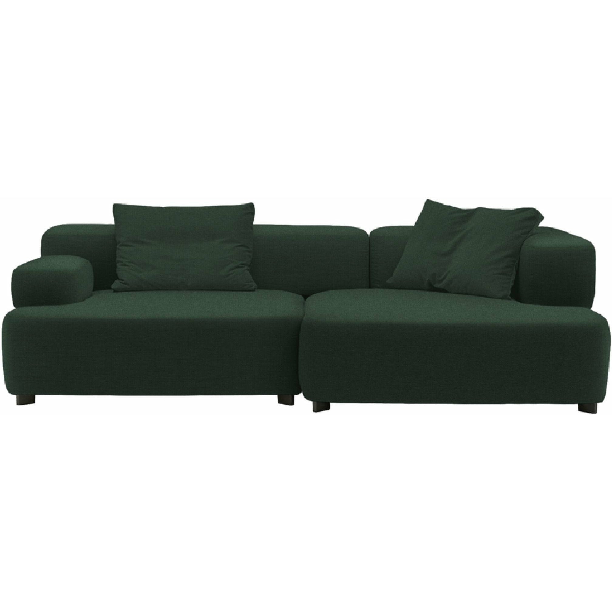 Fritz Hansen PL240-3 Alphabet 2-Personers Sofa Christianshavn, Dark Green Uni