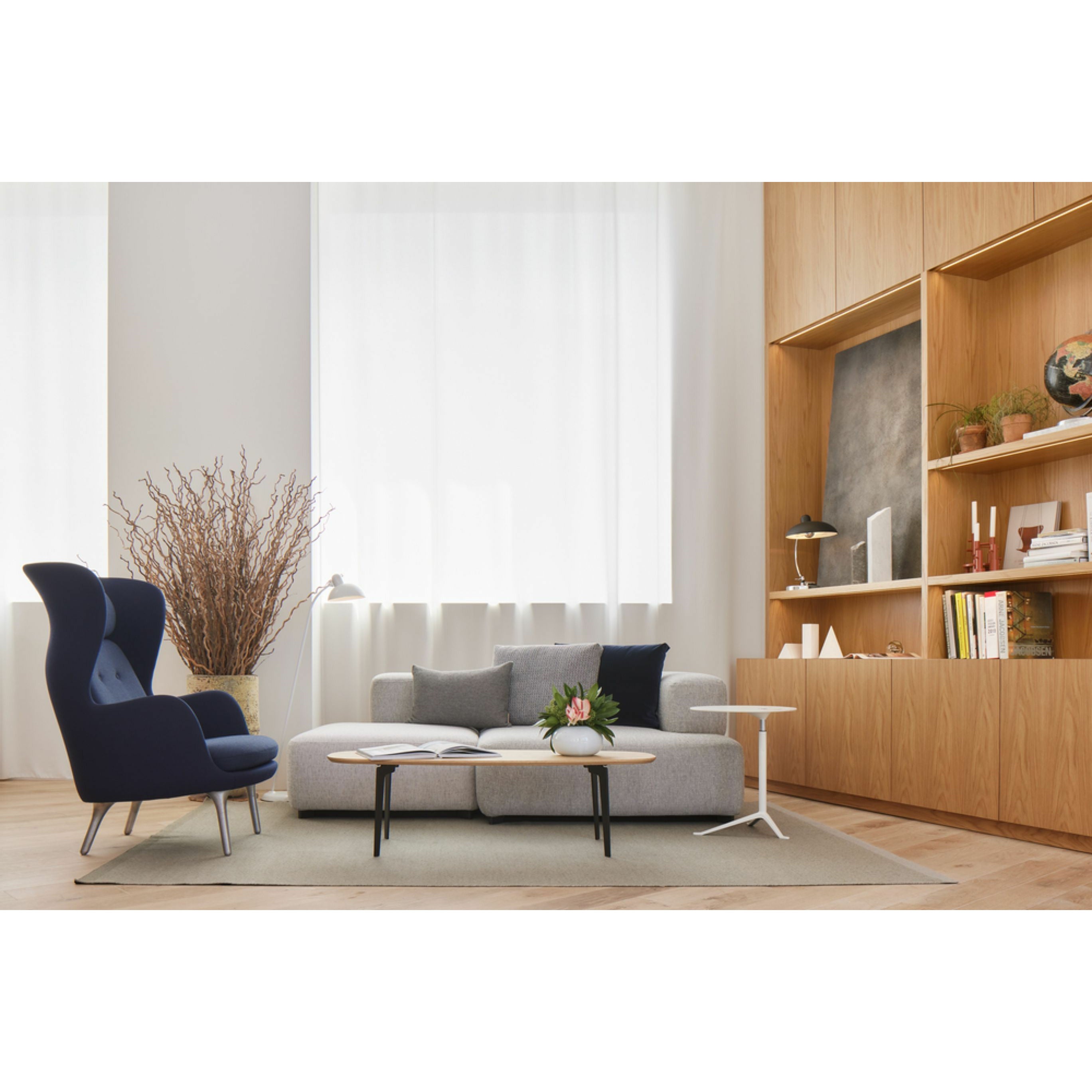 [product_category]-Fritz Hansen Pl240 4 Alphabet 2 Seater Sofa Christianshavn, Grey-Fritz Hansen-PL240-4-CHRIS-1173-FRI-8