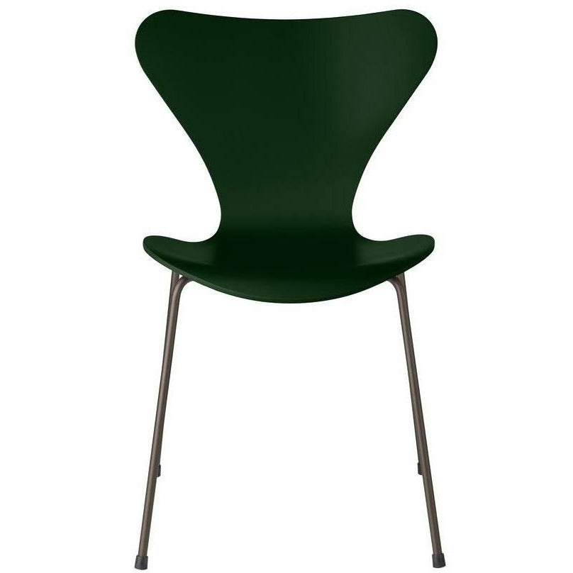 [product_category]-Fritz Hansen Series 7 Chair Lacquered Evergreen Bowl, Brown Bronze Base-Fritz Hansen-3107-LAKERET-EVERGREEN-BROWN-FRI-1