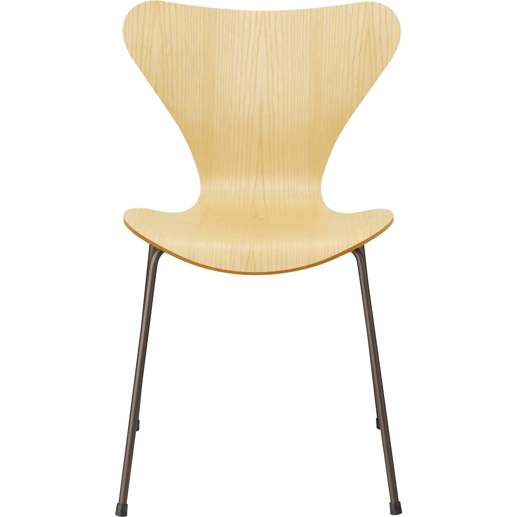 Fritz Hansen Series 7 Stol Finer Ask Skald, Brown Bronze Ben