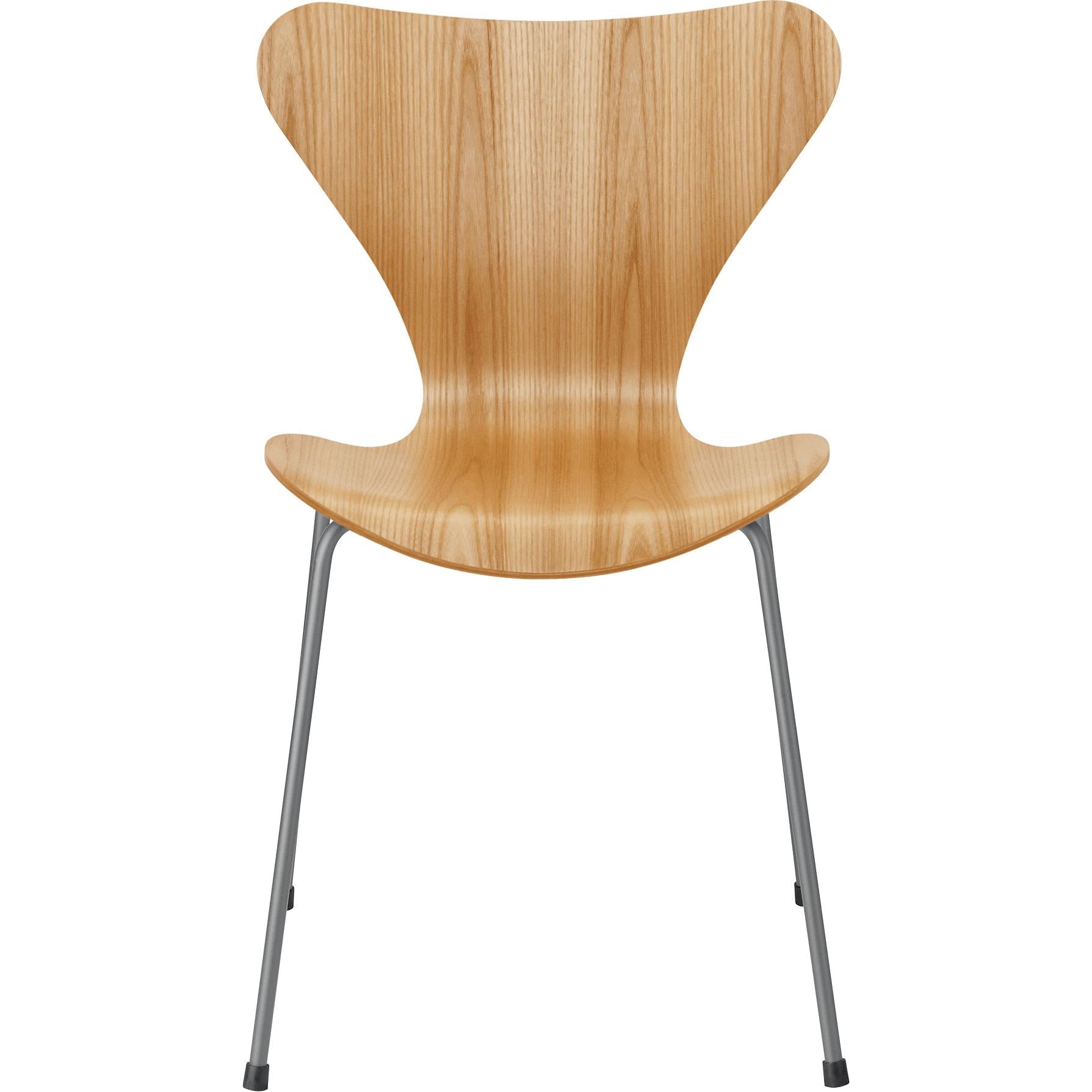 Fritz Hansen Serie 7 -stol Faneer Elm Bald, Silver Grey Ben