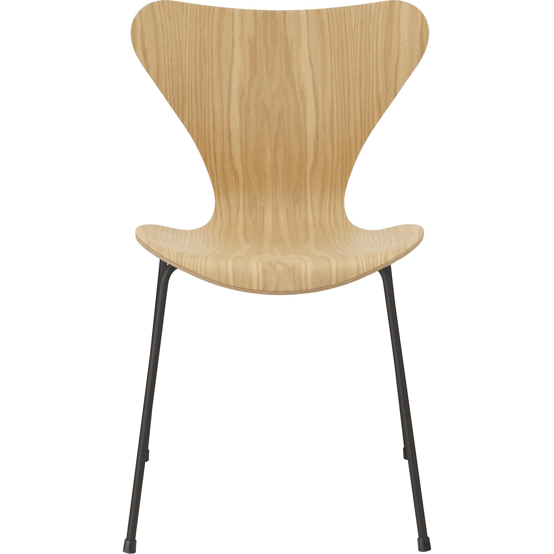 Fritz Hansen Serie 7 Stol Faner Oak Bald, Warm Graphite Ben