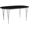 Fritz Hansen Super-Ellipse Bord 100x170 Cm, Sort Laminat