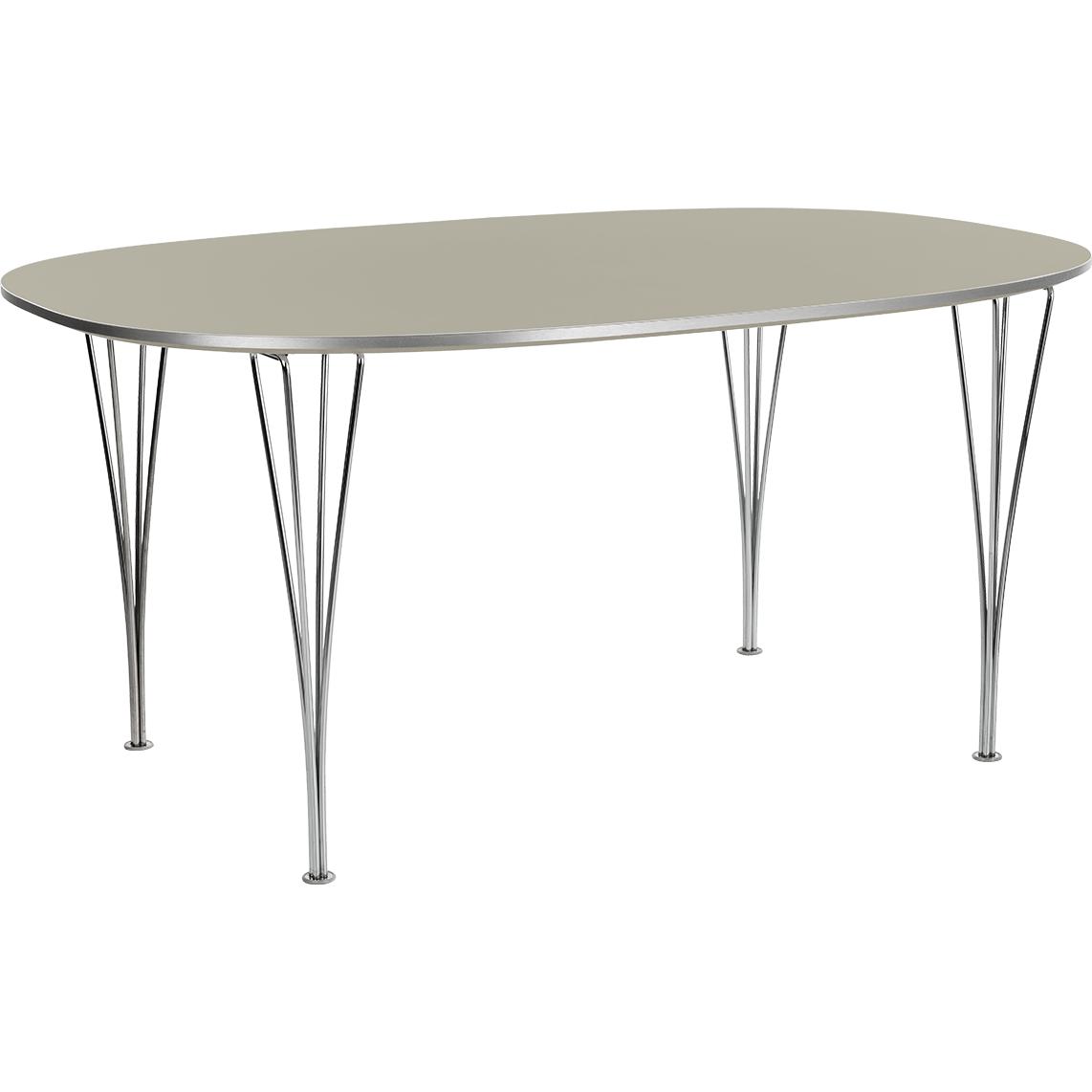 [product_category]-Fritz Hansen Super Ellipse Table 100 X170 Cm, Grey Efeso Laminate-Fritz Hansen-B616-grey efeso-FRI-1