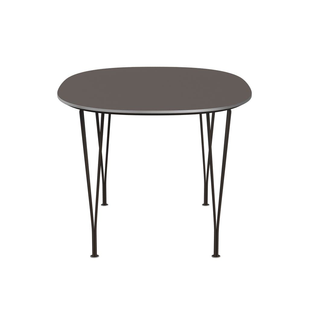 [product_category]-Fritz Hansen Superellipse Dining Table Brown Bronze/Grey Fenix Laminates, 135x90 Cm-Fritz Hansen-B611-FXGRL-SPAL-DBPC-FRI-3