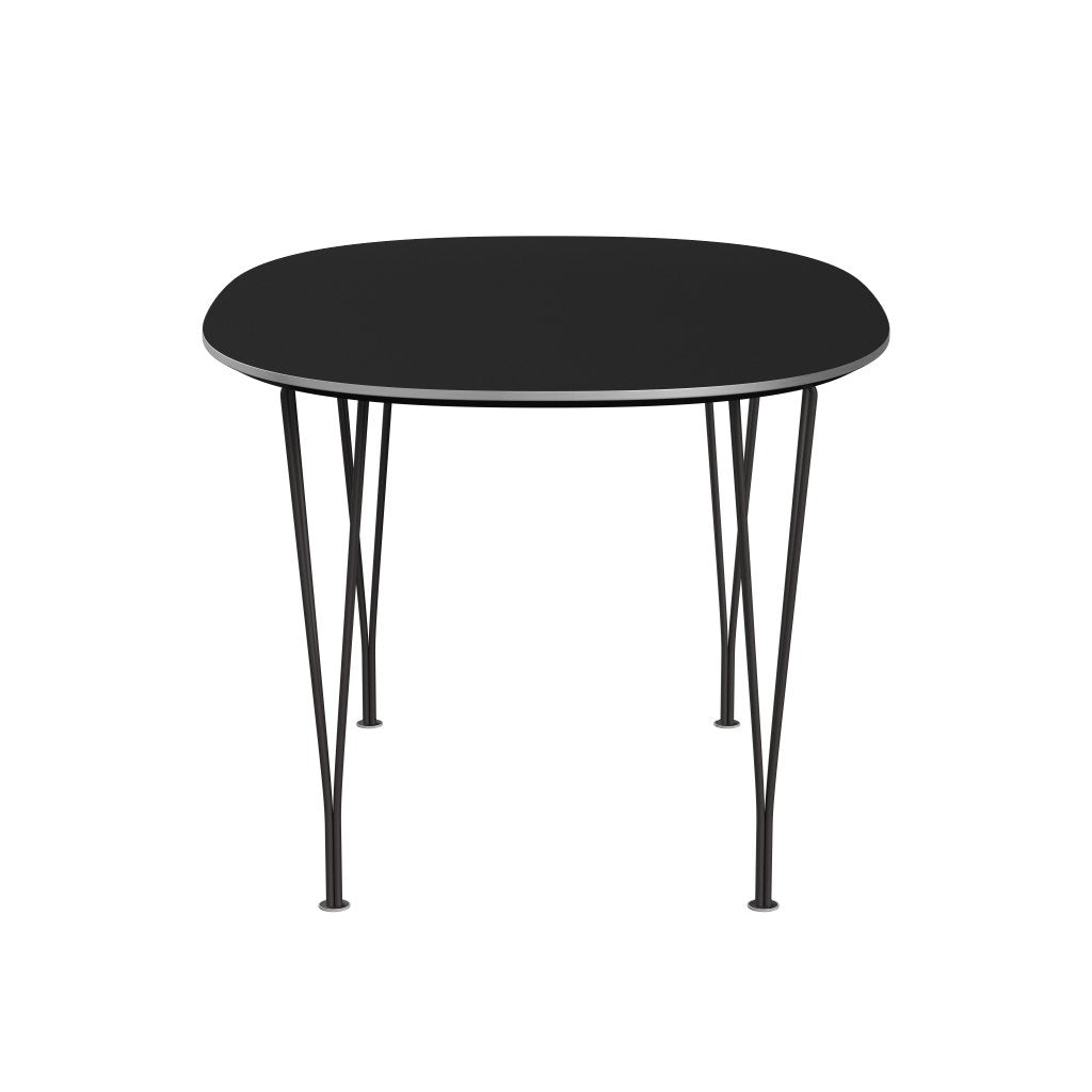 [product_category]-Fritz Hansen Superellipse Dining Table Warm Graphite/Black Fenix Laminate, 135x90 Cm-Fritz Hansen-B611-FXBLL-SPAL-WARGRA-FRI-3