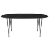 Fritz Hansen Superellipse matbord varmt grafit/svart laminat, 180x120 cm