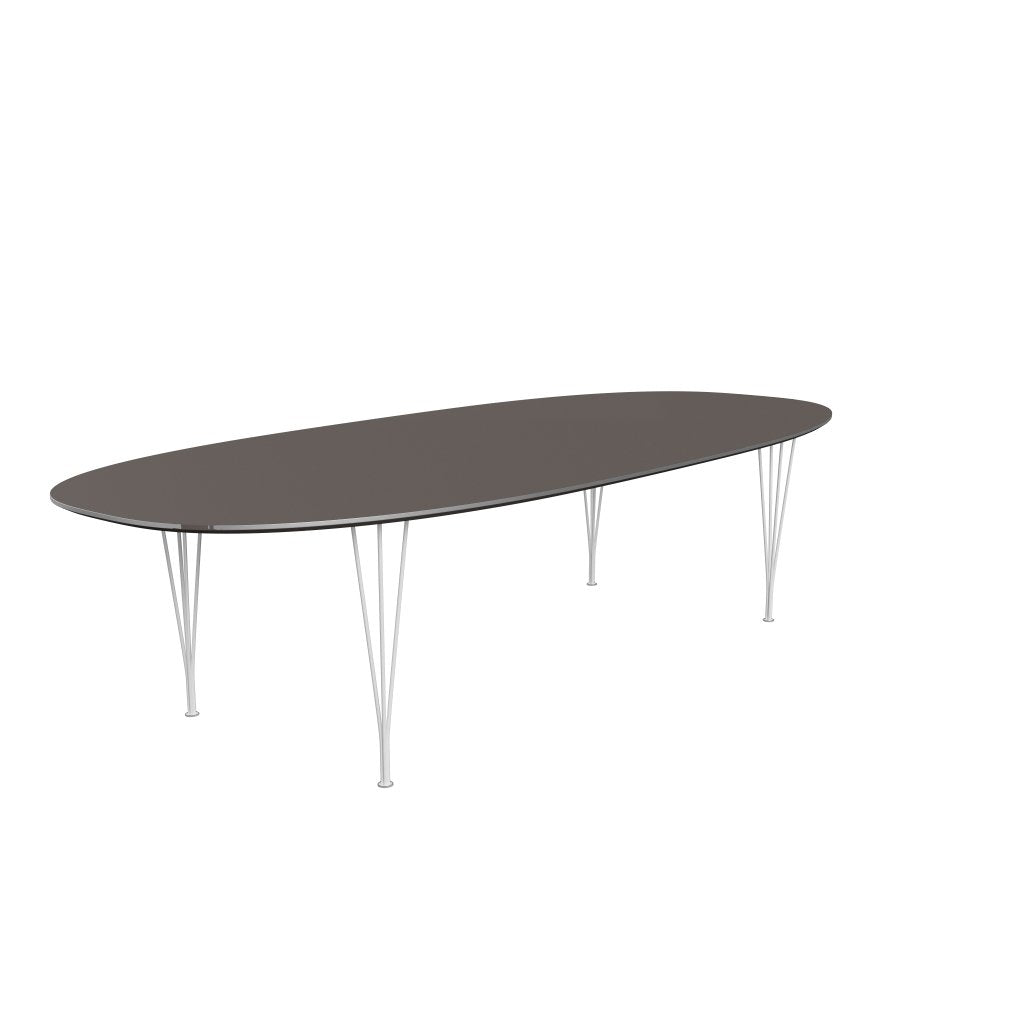 [product_category]-Fritz Hansen Superellipse Dining Table White/Grey Fenix Laminates, 300x130 Cm-Fritz Hansen-B617-FXGRL-SPAL-DRWH-FRI-2