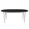 Fritz Hansen Superellipse Udtræksbord Nine Grey/Sort Laminat, 300x120 Cm