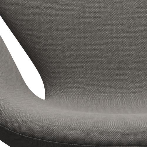 [product_category]-Fritz Hansen Swan Lounge Chair, Black Lacquered/Steelcut Medium Grey-Fritz Hansen-3320-STI155-BLLA-FRI-6