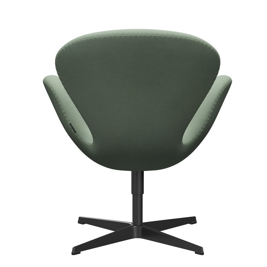 [product_category]-Fritz Hansen Swan Lounge Chair, Black Lacquered/Tonus Mint Green-Fritz Hansen-3320-TON914-BLLA-FRI-4