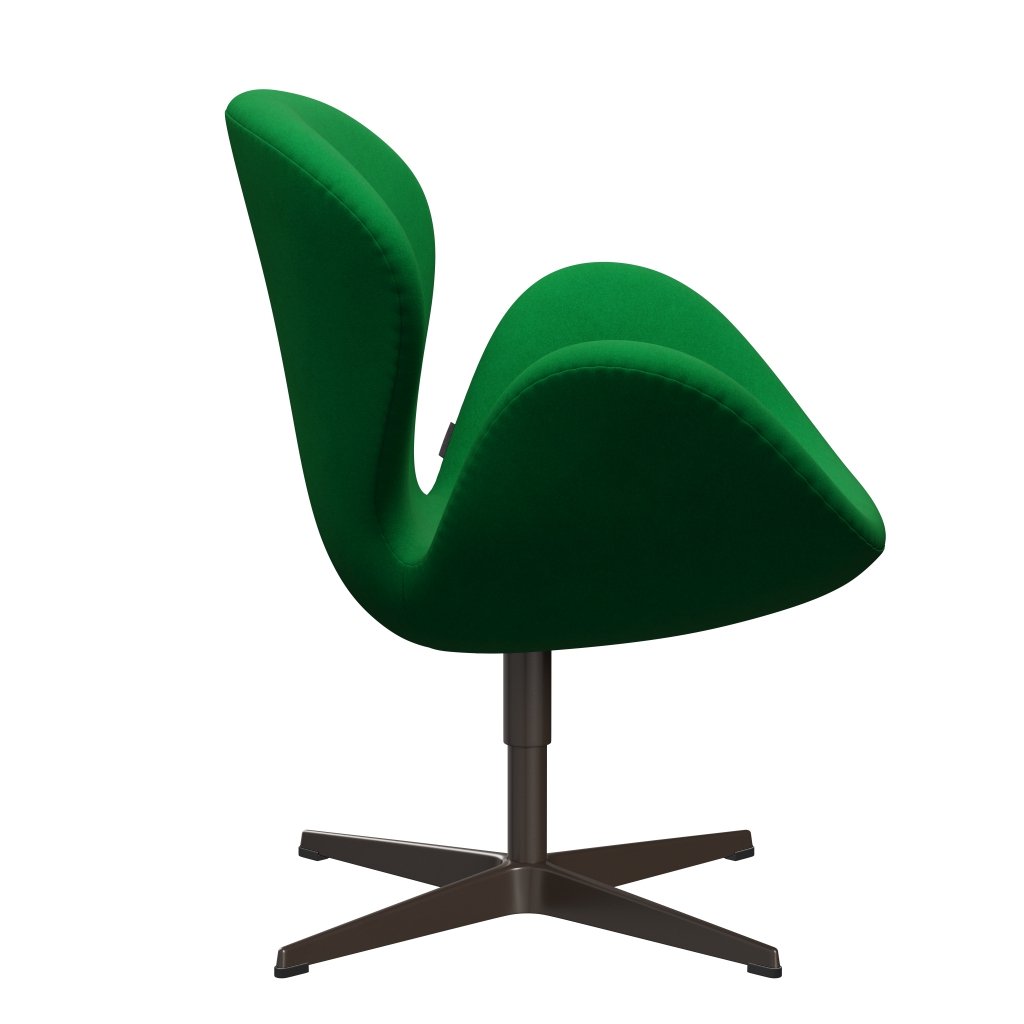 [product_category]-Fritz Hansen Swan Lounge Chair, Brown Bronze/Divina Grass Green-Fritz Hansen-3320-DIV922-BBBASE-FRI-3