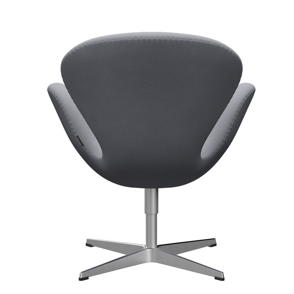 [product_category]-Fritz Hansen Swan Lounge Chair, Satin Brushed Aluminium/Christianshavn Light Grey Plain-Fritz Hansen-3320-CH1170-SPAL-FRI-4