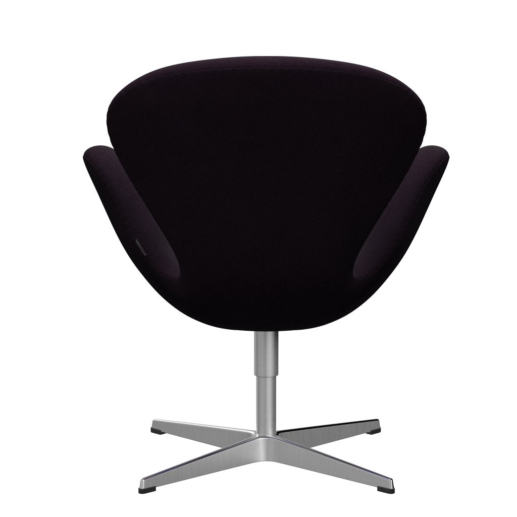 [product_category]-Fritz Hansen Swan Lounge Chair, Satin Brushed Aluminium/Divina Aubergine (376)-Fritz Hansen-3320-DIV376-SPAL-FRI-4