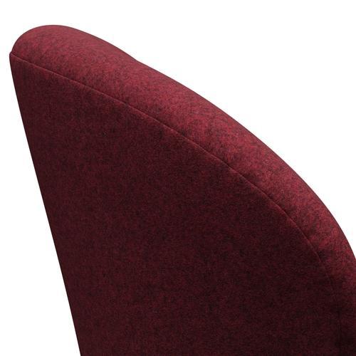 [product_category]-Fritz Hansen Swan Lounge Chair, Satin Brushed Aluminium/Divina Md Raspberry-Fritz Hansen-3320-DMD633-SPAL-FRI-5