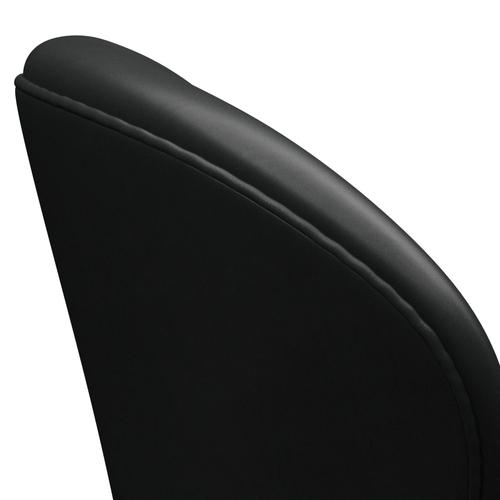 [product_category]-Fritz Hansen Swan Lounge Chair, Satin Brushed Aluminium/Grace Black-Fritz Hansen-3320-ELBLA-SPAL-FRI-5