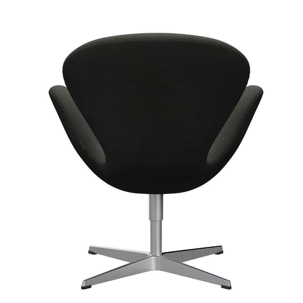 [product_category]-Fritz Hansen Swan Lounge Chair, Satin Brushed Aluminium/Rime Dark Grey/Khaki/Blue-Fritz Hansen-3320-RIM991-SPAL-FRI-4