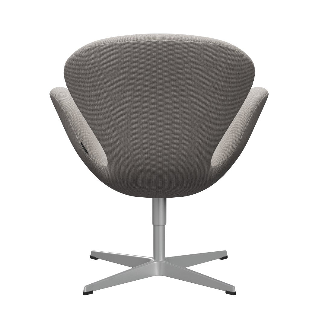 [product_category]-Fritz Hansen Swan Lounge Chair, Silver Grey/Steelcut Trio White & Grey-Fritz Hansen-3320-STR205-SGBASE-FRI-4