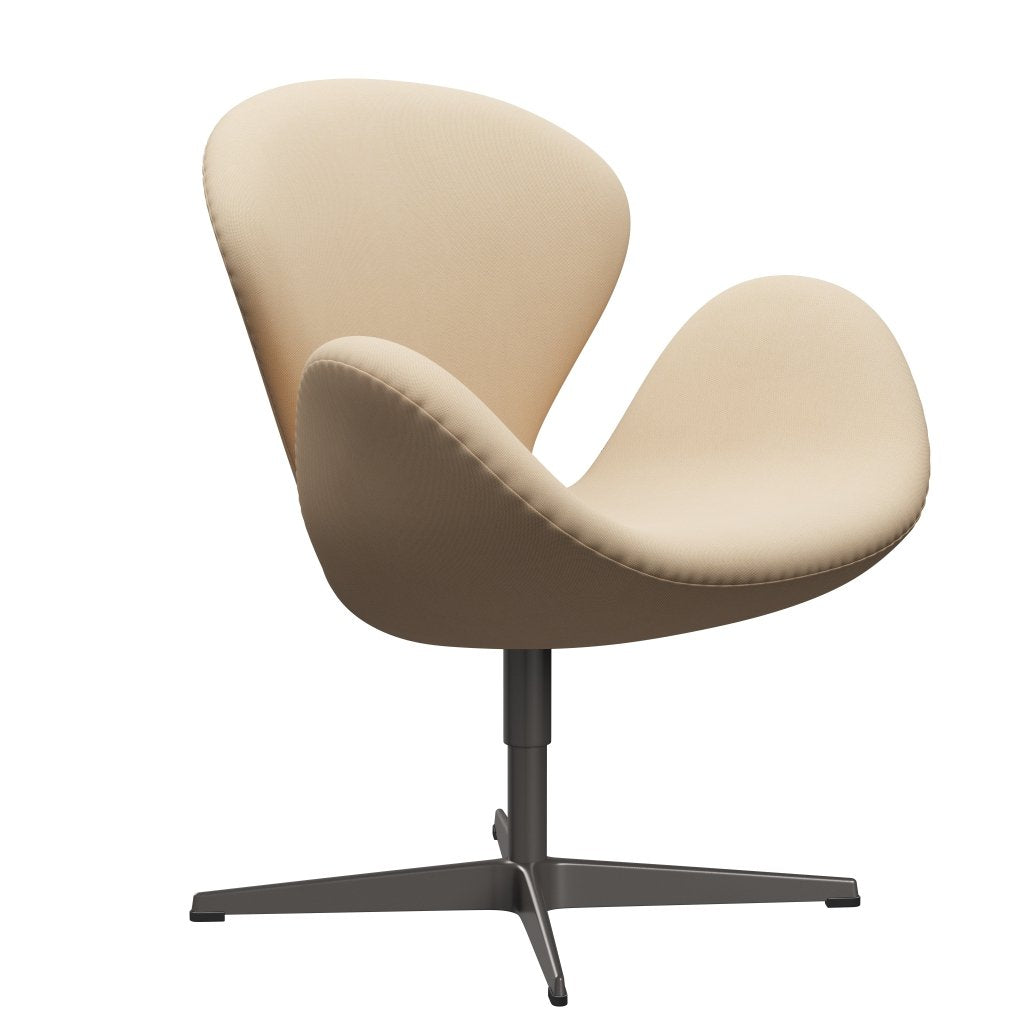 [product_category]-Fritz Hansen Swan Lounge Chair, Warm Graphite/Rime Wool White-Fritz Hansen-3320-RIM211-WGBASE-FRI-2