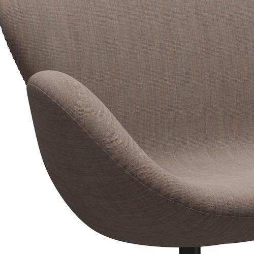 [product_category]-Fritz Hansen Swan Sofa 2 Seater, Black Lacquered/Canvas Grey Sand-Fritz Hansen-3321-CA0244-BLLA-FRI-7