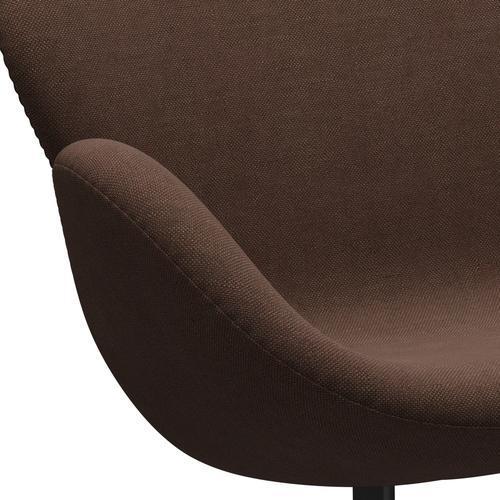 [product_category]-Fritz Hansen Swan Sofa 2 Seater, Black Lacquered/Sunniva Chocolate/Chestnut-Fritz Hansen-3321-SV363-BLLA-FRI-7