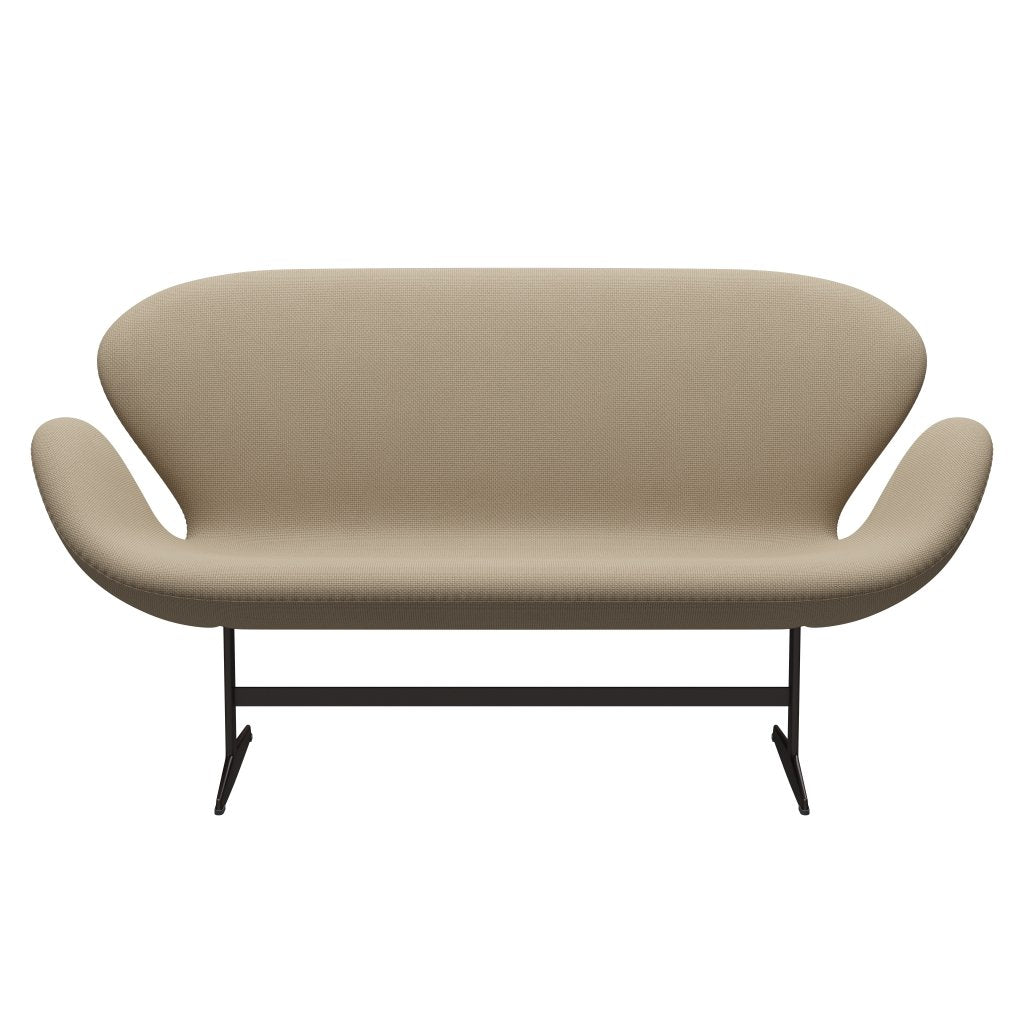 Fritz Hansen Svan soffa 2-personers, brun brons/diablo hessian