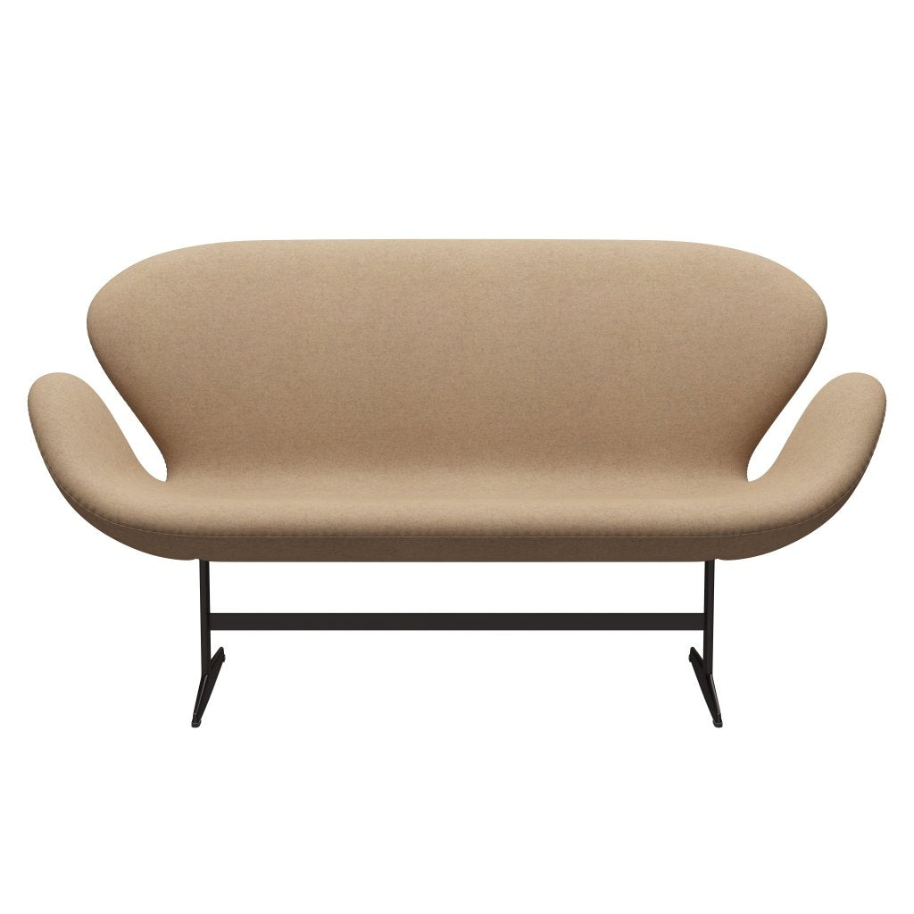 Fritz Hansen Svan soffa 2-personers, brun brons/divina md cappuccino