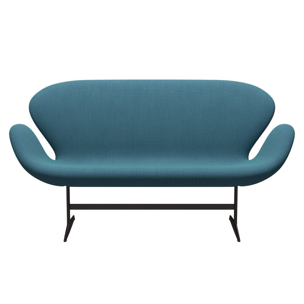 Fritz Hansen Svan soffa 2-personers, brun brons/steelcut trio turkis