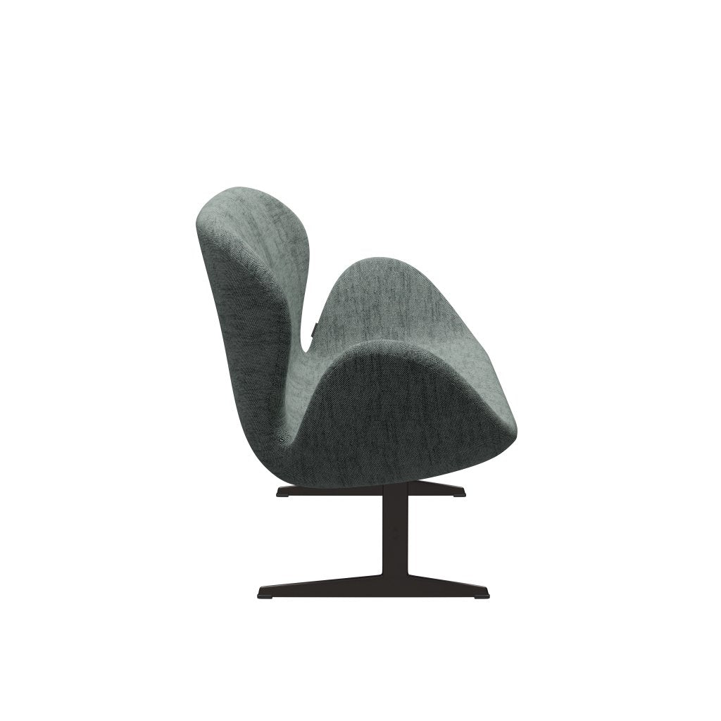 Fritz Hansen Svan soffa 2-personers, brun brons/sunniva svartvitt