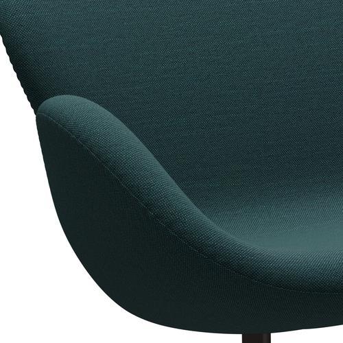 [product_category]-Fritz Hansen Swan Sofa 2 Seater, Brown Bronze/Sunniva Green/Grey-Fritz Hansen-3321-SV863-BBBASE-FRI-7