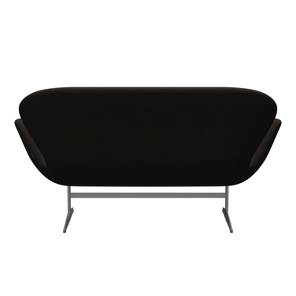 [product_category]-Fritz Hansen Swan Sofa 2 Seater, Silver Grey/Diablo Chocolate Dark-Fritz Hansen-3321-DIA403-SGBASE-FRI-4