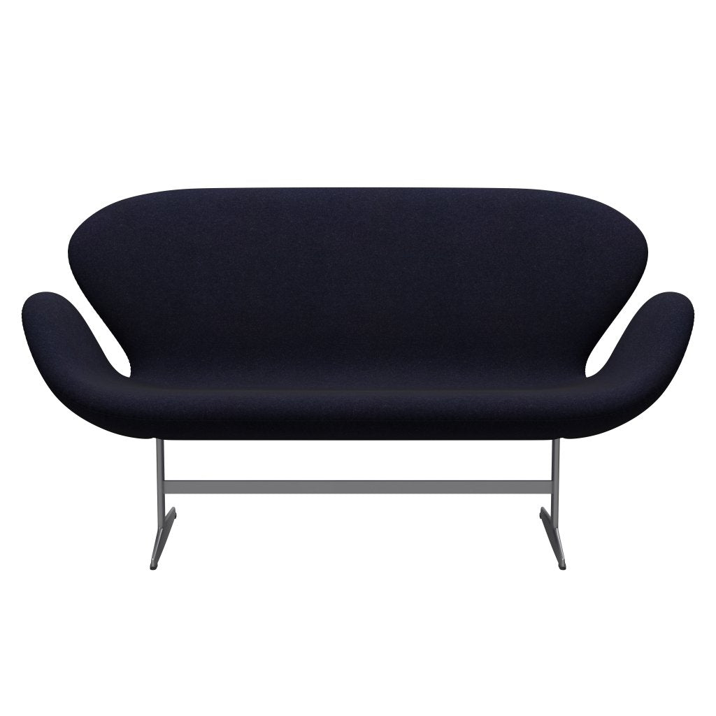 Fritz Hansen Swan Sofa 2-personers, Silver Grey/Divina MD Dark Marine