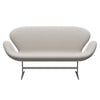 Fritz Hansen Svanesofa 2-Personers, Silver Grey/Steelcut Off White