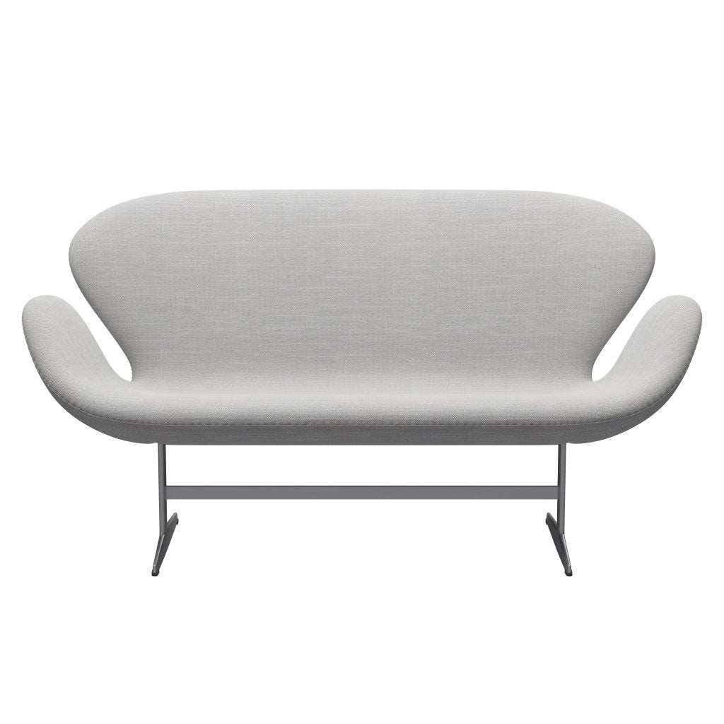 Fritz Hansen Svanesofa 2-Personers, Silver Grey/Sunniva Natural/Light Grey