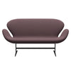 Fritz Hansen Svan soffa 2-personers, varm grafit/fångst aubergine