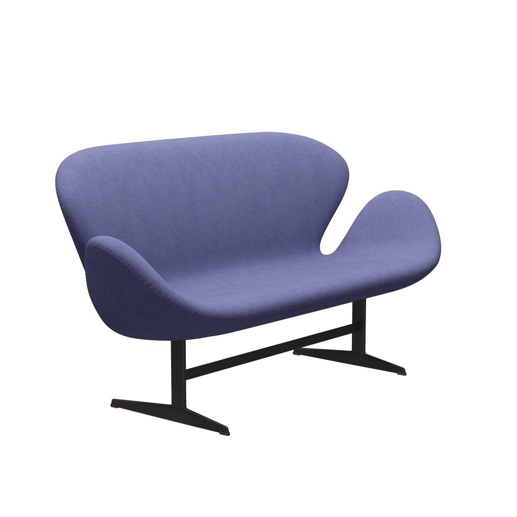 Fritz Hansen Svan soffa 2-personers, varm grafit/divina melange ljus lila