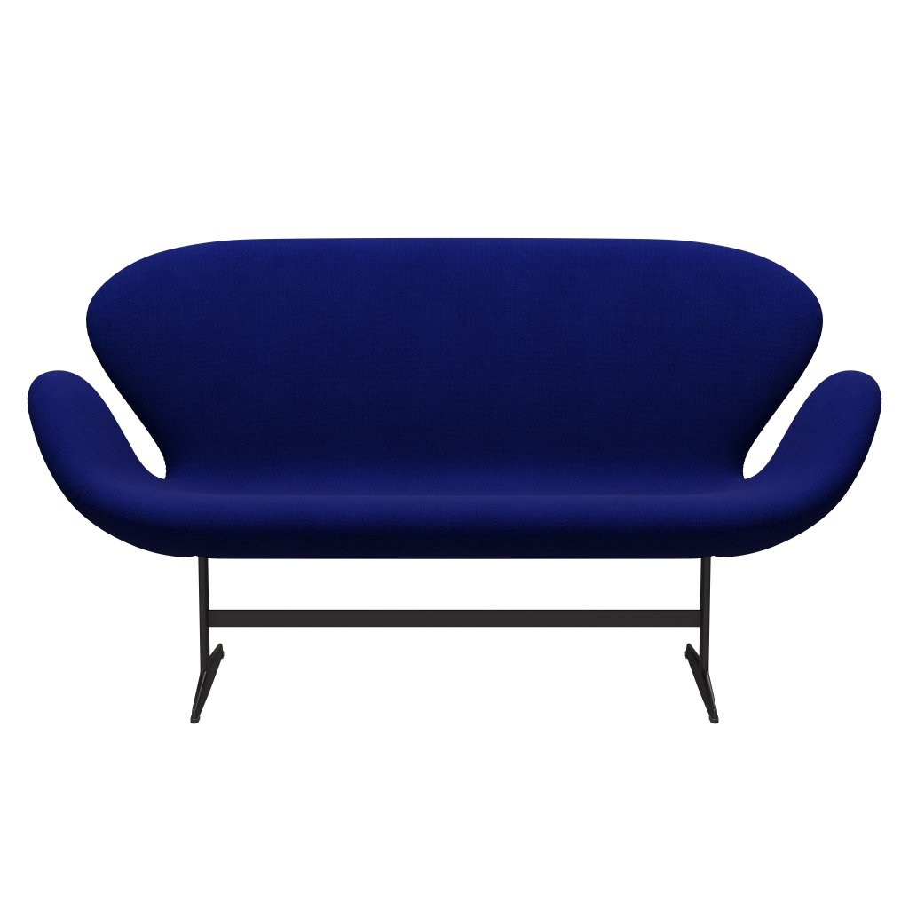 Fritz Hansen Svan soffa 2-personers, varm grafit/hallingdal ultra marin