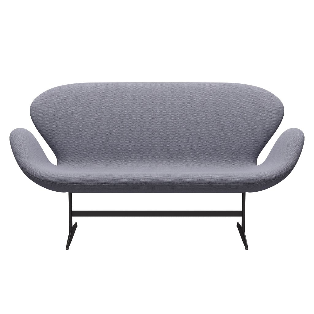 Fritz Hansen Svan soffa 2-personers, varm grafit/omull lavendel/naturlig