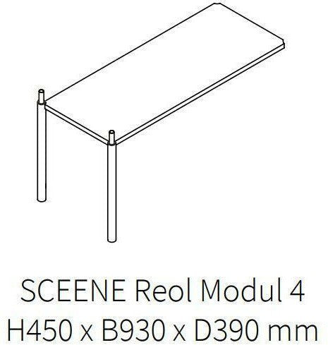 Gejst Sceene hyllmodul 4, lätt ek