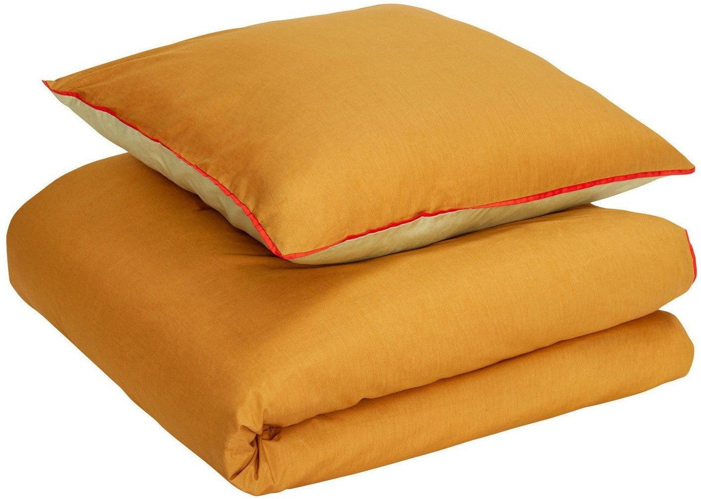 [product_category]-Hübsch Aki Bed Linen 80/220 Orange/Green-Hübsch-5712772114766-061404-HUB-1