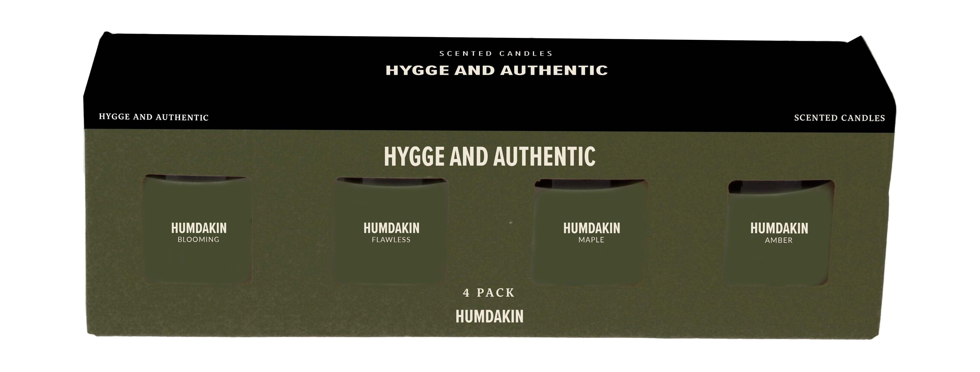 Humdakin Duftlys 4 Stk, Hygge and Authentic