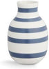 Kähler Omaggio Vase Steel Blue, Small