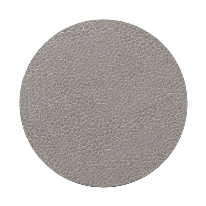 [product_category]-Lind Dna Circle Glass Coaster Serene Leather, Ash Grey-Lind DNA-5711590996950-991519-LIN-1