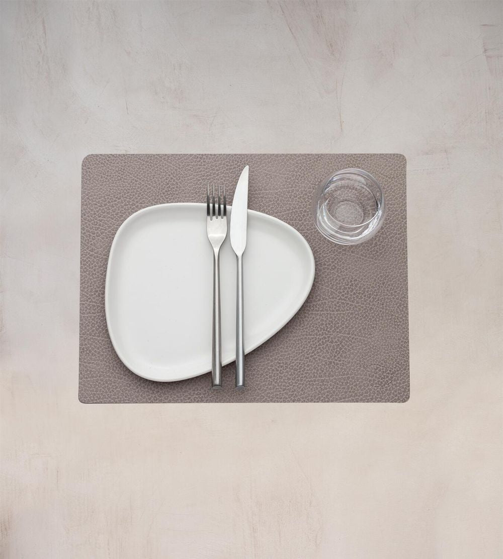 [product_category]-Lind Dna Square Placemat Hippo Leather M, Warm Grey-Lind DNA-5711590999784-991593-LIN-2