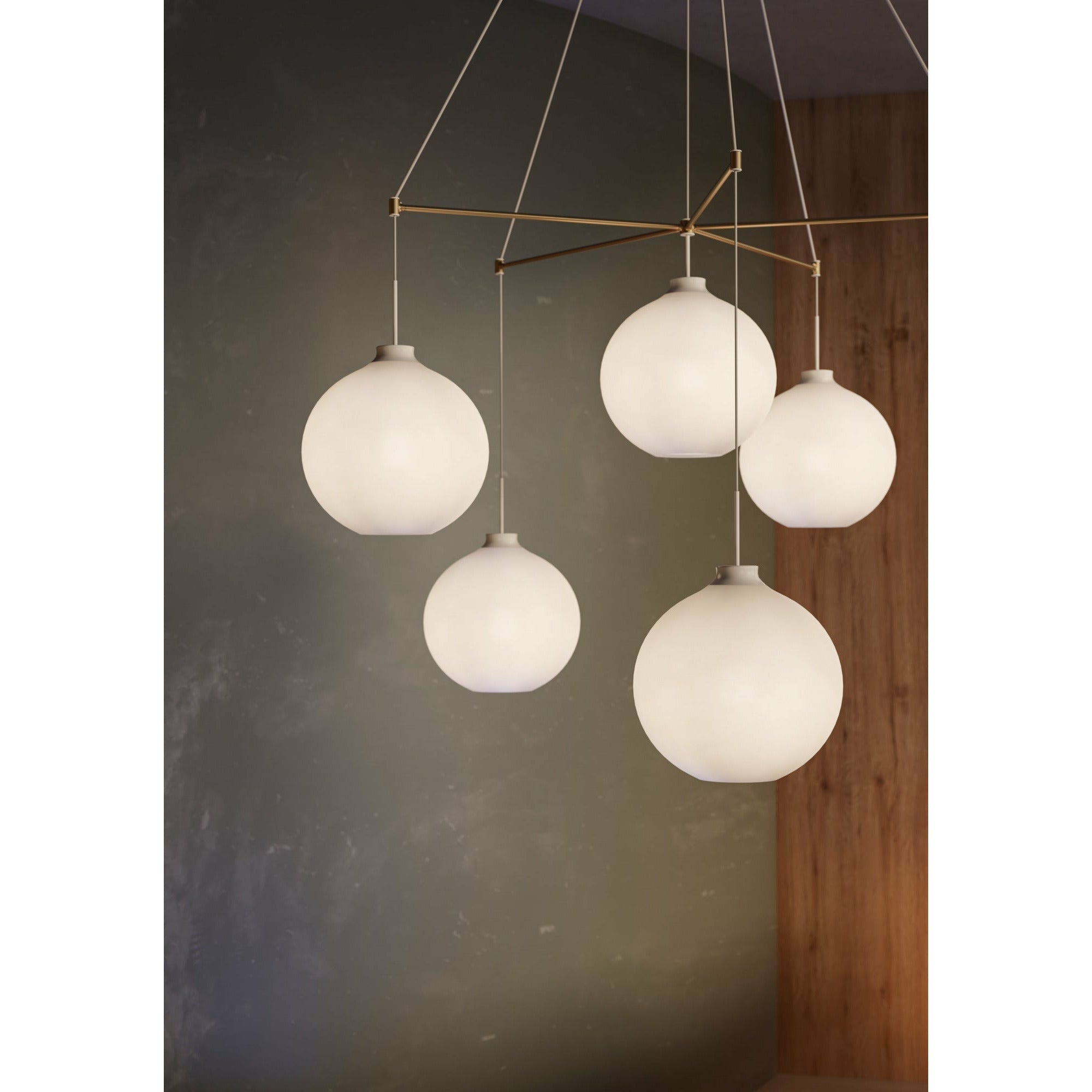 [product_category]-Louis Poulsen Dependant Suspension System 6 Circular, Brass Metallized/White-Louis Poulsen-5714693984442-5741106336-LOU-4