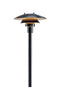 Louis Poulsen PH 3-2½  Pullert Lampe, Sort