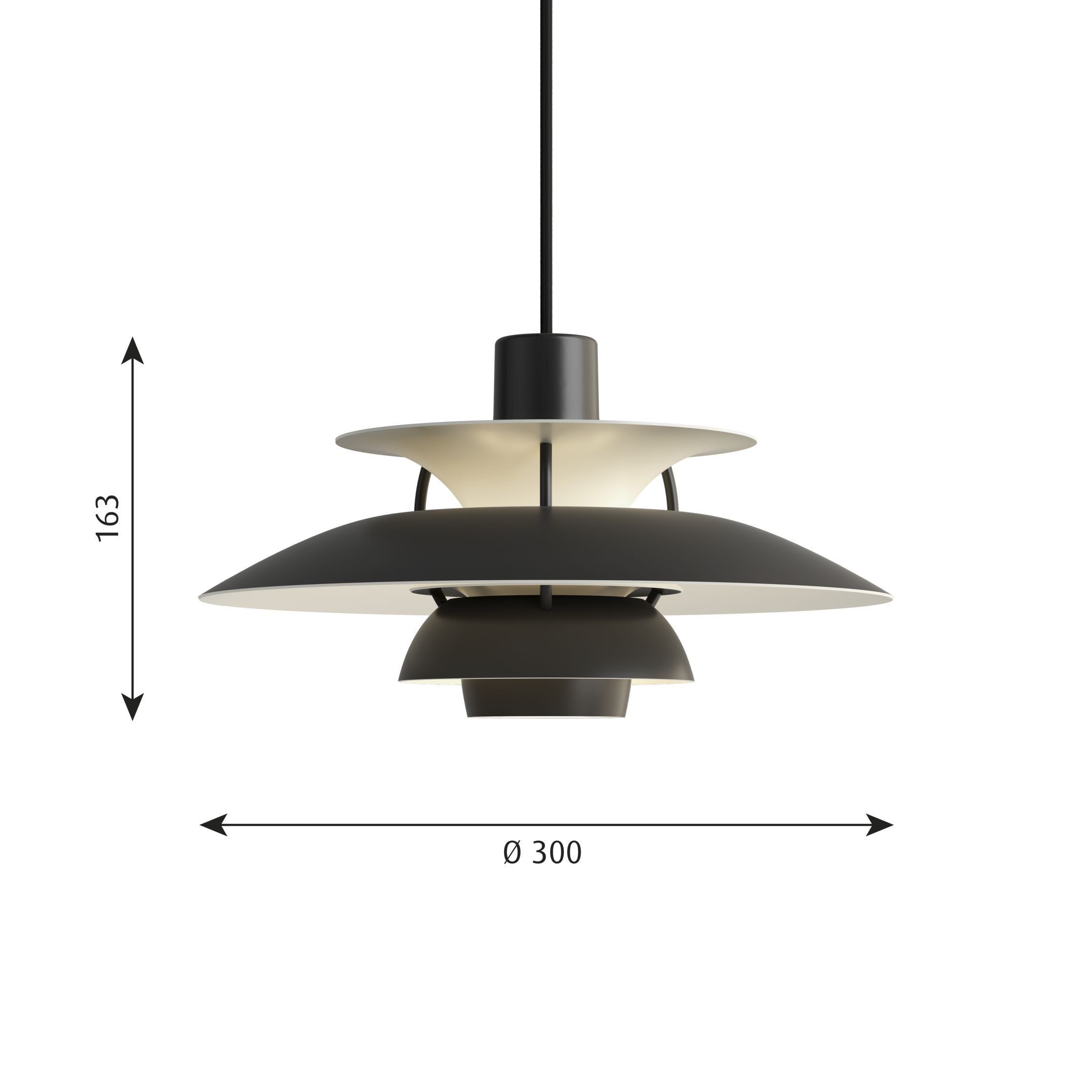 [product_category]-Louis Poulsen Ph 5 Mini Pendant, Black-Louis Poulsen-5714693452934-5741104639-LOU-2