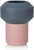 Lucie Kaas Fumario Vase Pink/Dark Grey, 20,5 cm